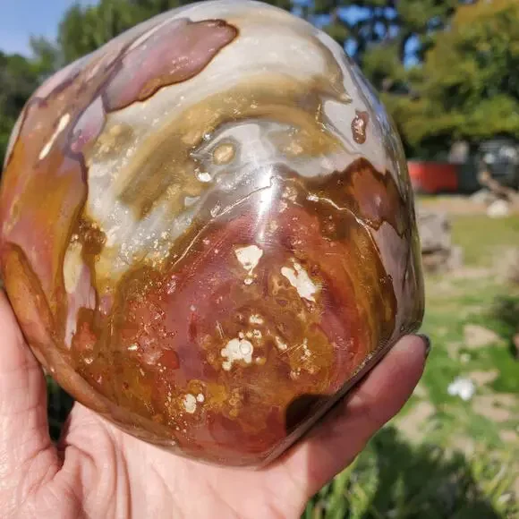 4lbs+ Polychrome Jasper Crystal Freeform Standing2030 Grams4lbs 8oz
